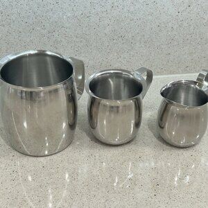 3-Piece Stainless Steel Pitcher Set